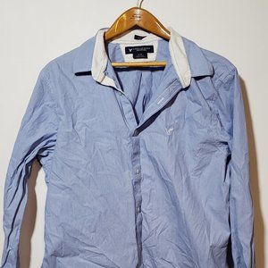American Eagle Pinstripe Dress Shirt Slim Fit XL